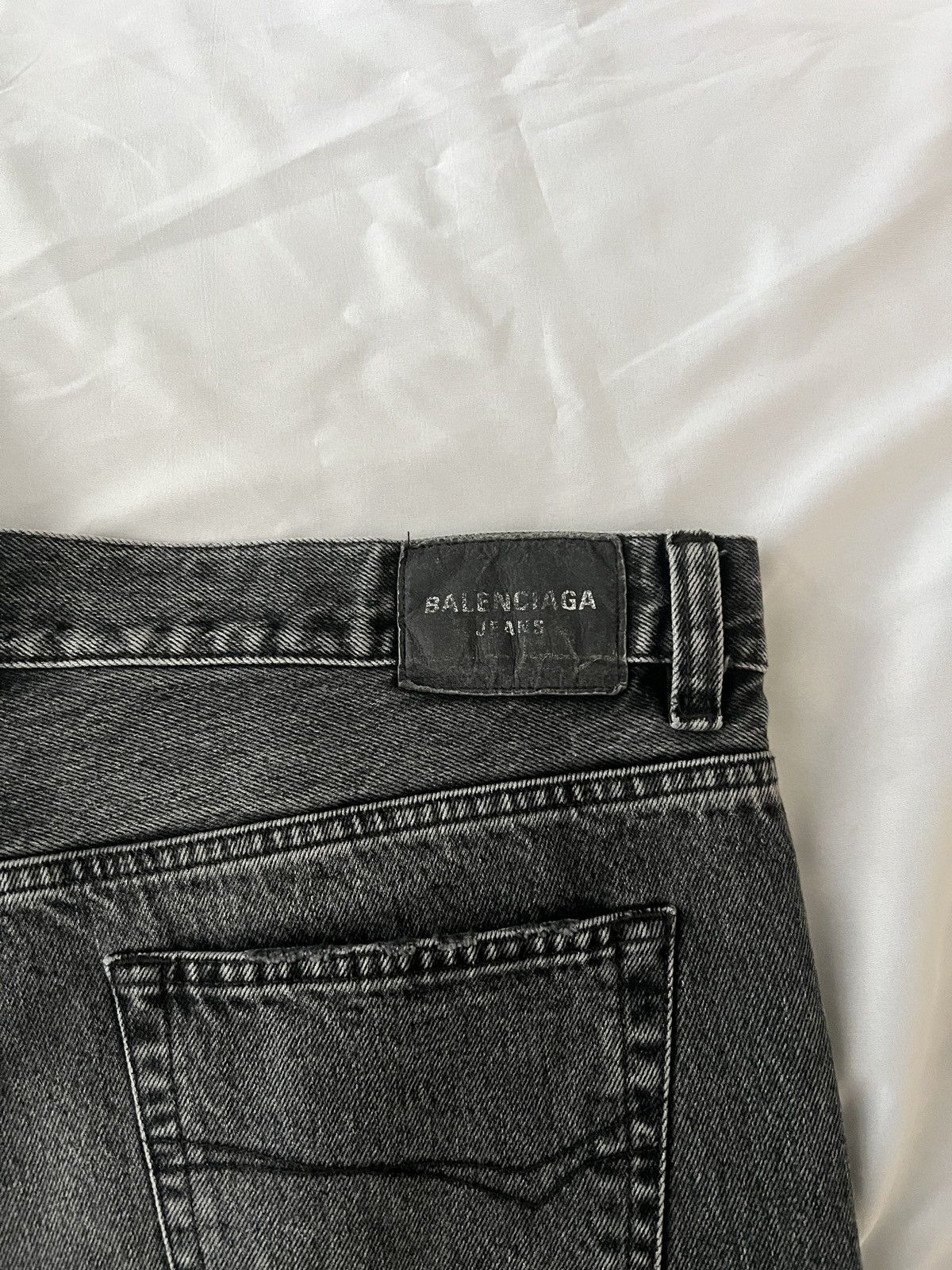 Balenciaga *Sz. M* Balenciaga Lost Tape Flared Denim Grey Size US 34 / EU 50 - 8 Thumbnail