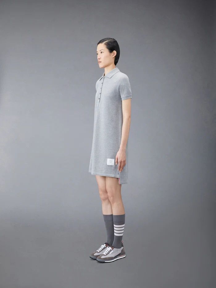 Thom Browne Knee-Length Polo Dress W/ Center Back RWB Stripe Size M / US 6-8 / IT 42-44 - 3 Thumbnail
