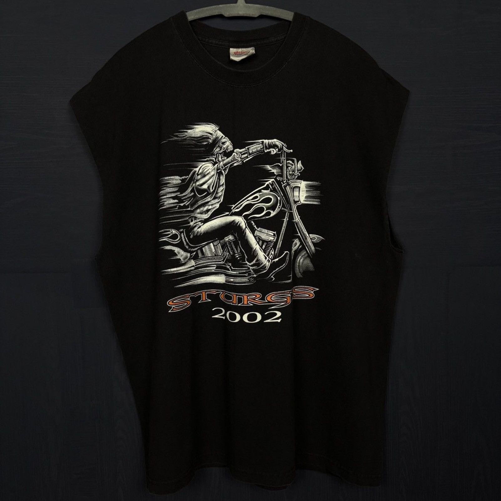 Harley Davidson × Japanese Brand × Vintage 🇺🇸2002 STURGIS Death Rider Tank Size US L / EU 52-54 / 3 - 1 Thumbnail