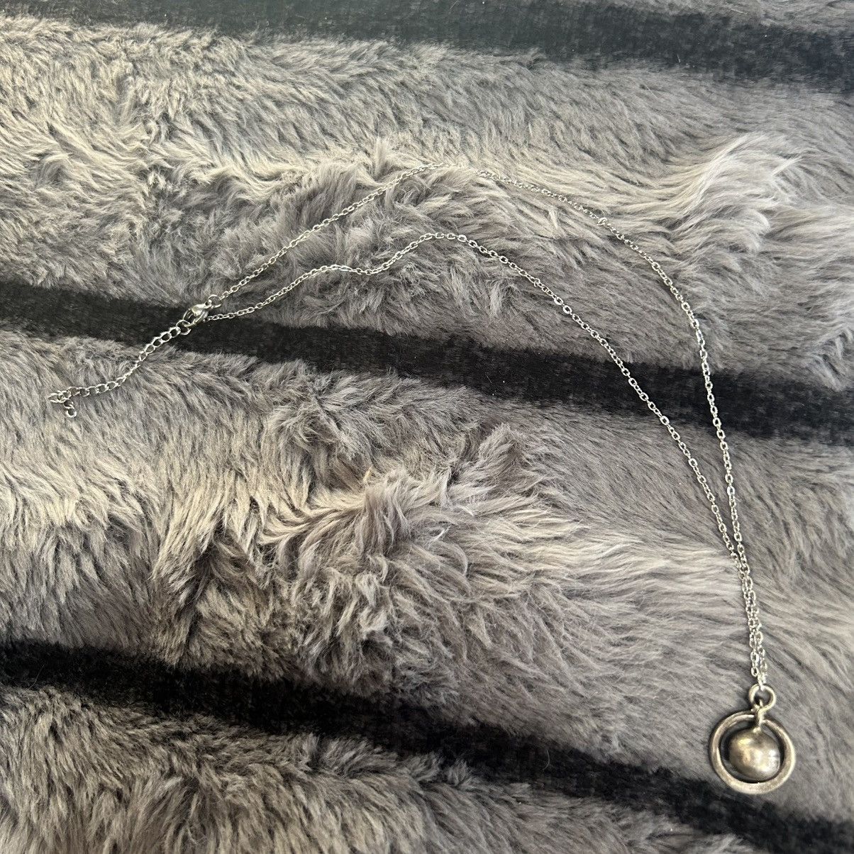 Handmade Handcrafted planetary silver pendant on chain necklace Size ONE SIZE - 8 Thumbnail