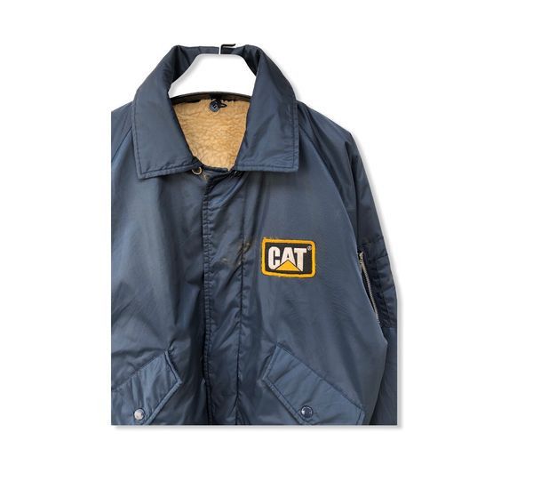 Caterpillar × Vintage Vintage Cat Logo Zipper Jacket Size US L / EU 52-54 / 3 - 2 Thumbnail