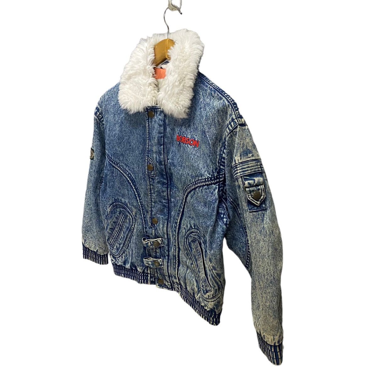 Vintage Vintage 80s Bobson asid wash denim jacket Size US S / EU 44-46 / 1 - 3 Thumbnail
