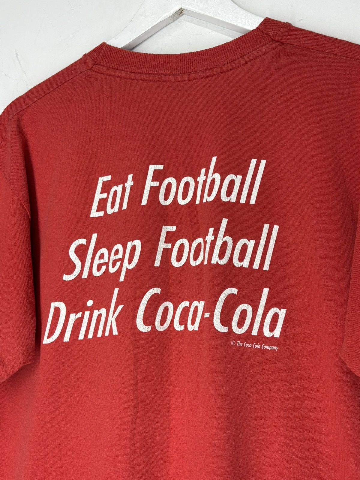 Vintage England Euro UEFA 1996 Coca-cola Vintage Football Soccer Tee Size US L / EU 52-54 / 3 - 11 Thumbnail