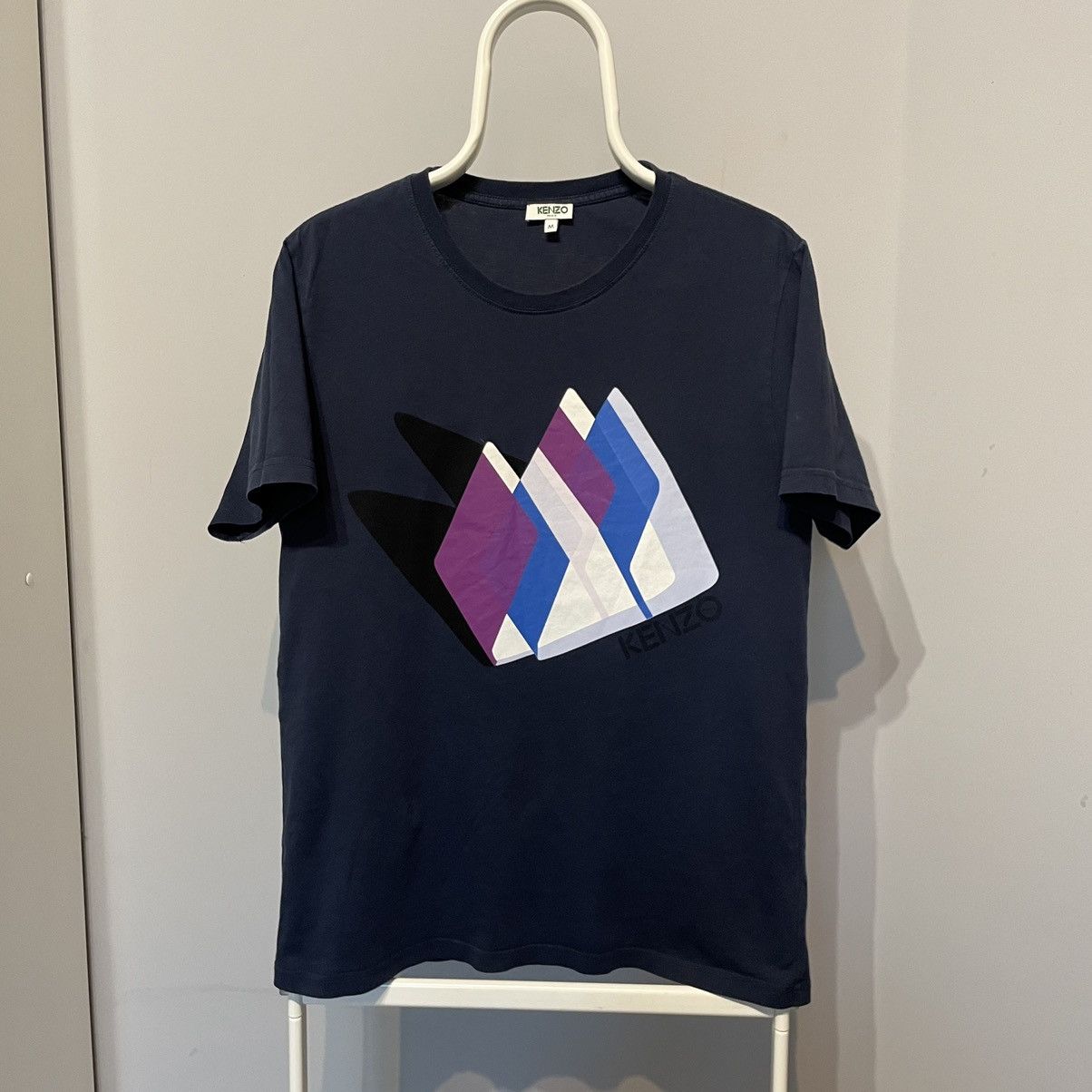Designer × Kenzo Kenzo Paris navy t-shirt mountians print tee luxury brand Size US M / EU 48-50 / 2 - 7 Thumbnail