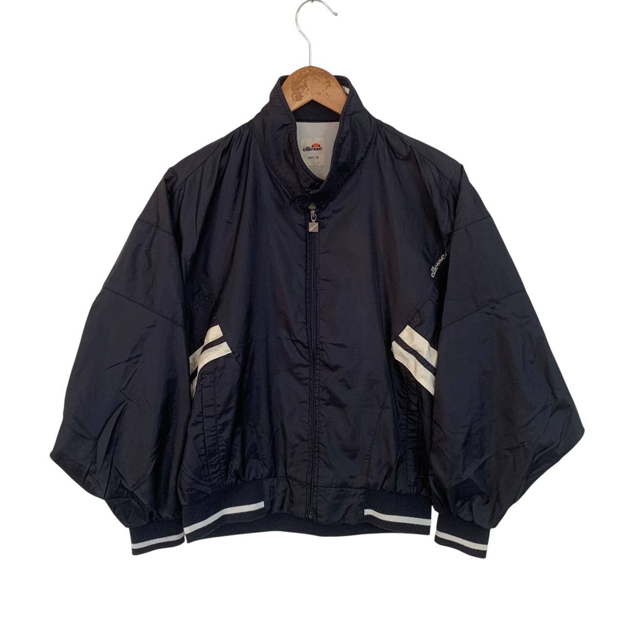 Ellesse Vintage Windbreaker Ellesse Navy Blue Short 80s Style Size US L / EU 52-54 / 3 - 1 Thumbnail