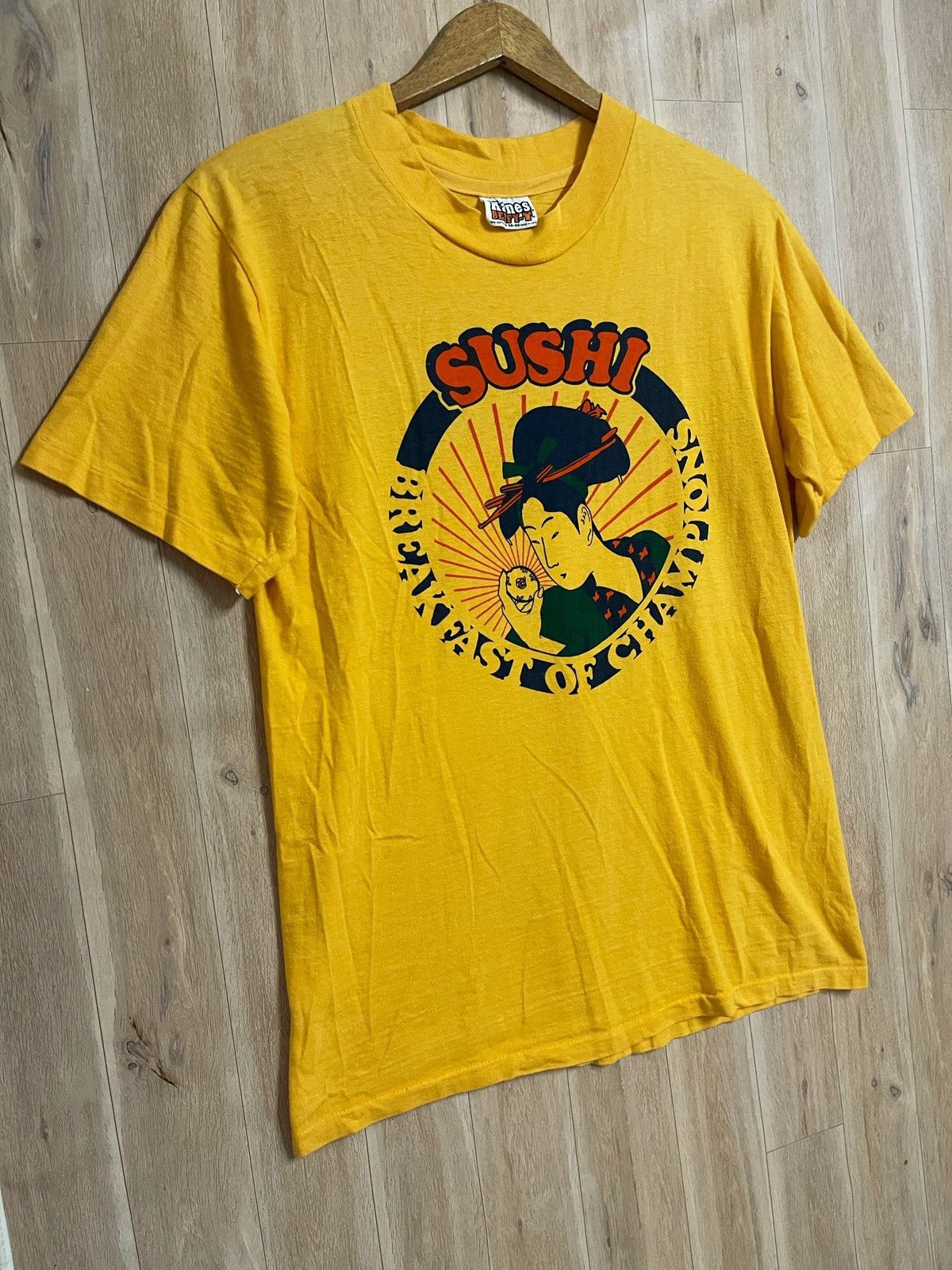 Vintage Vintage 70’s Not Nike Geisha T shirt M Sushi Breakfast Rare Size US M / EU 48-50 / 2 - 6 Thumbnail