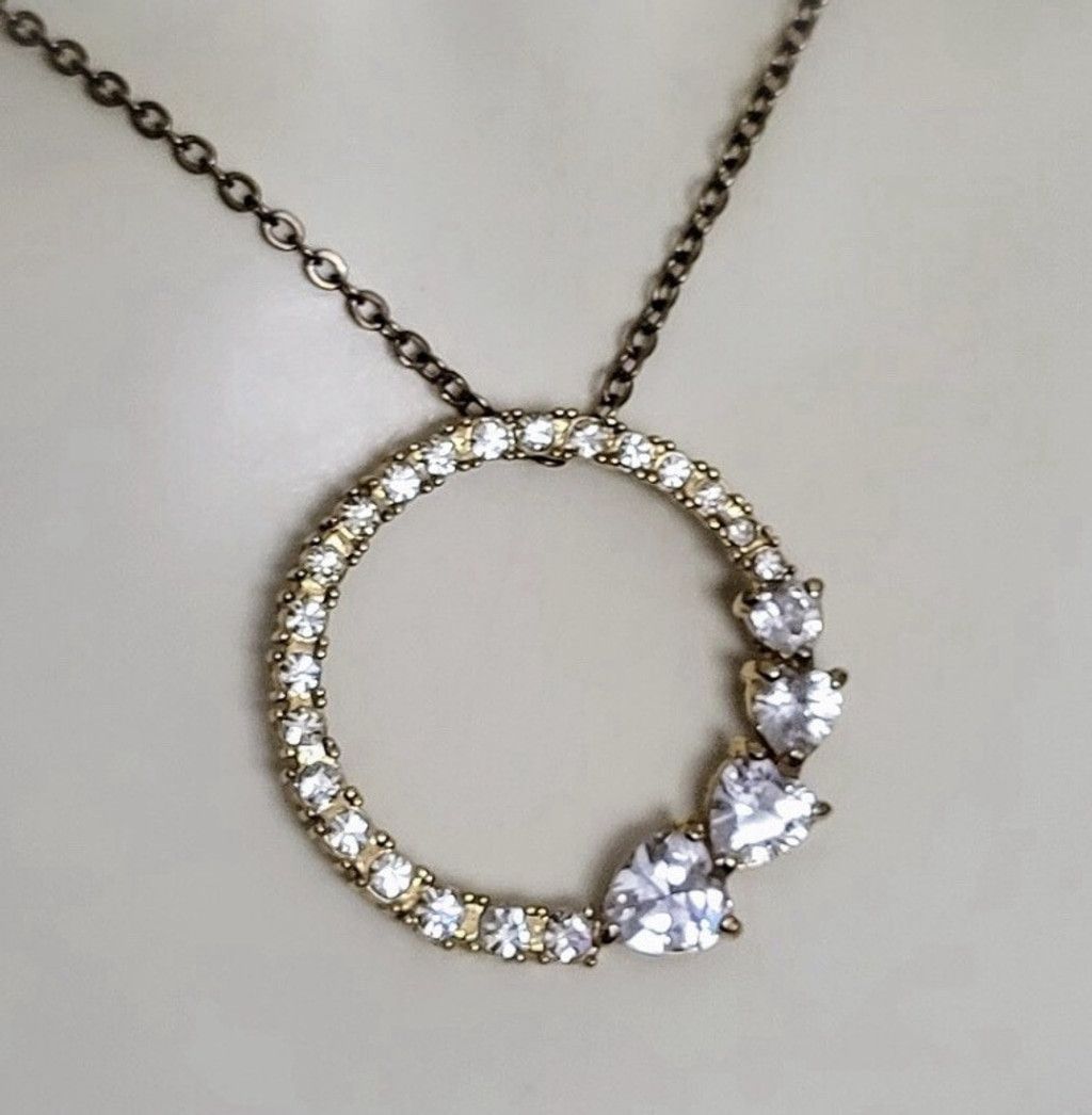 The Unbranded Brand Nolan Miller Signed Designer Rhinestone necklace Circle Of T Size ONE SIZE - 1 Thumbnail
