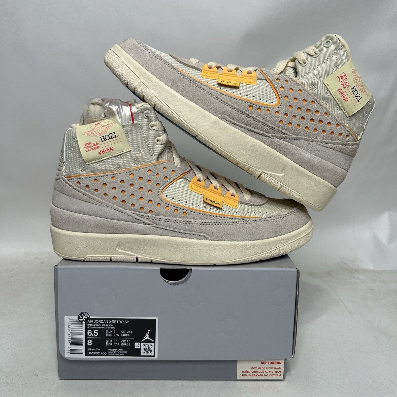 Jordan Brand Nike Air Jordan 2 Retro SP X Union LA “Rattan” 2024 Size US 8 / IT 38 - 1 Thumbnail