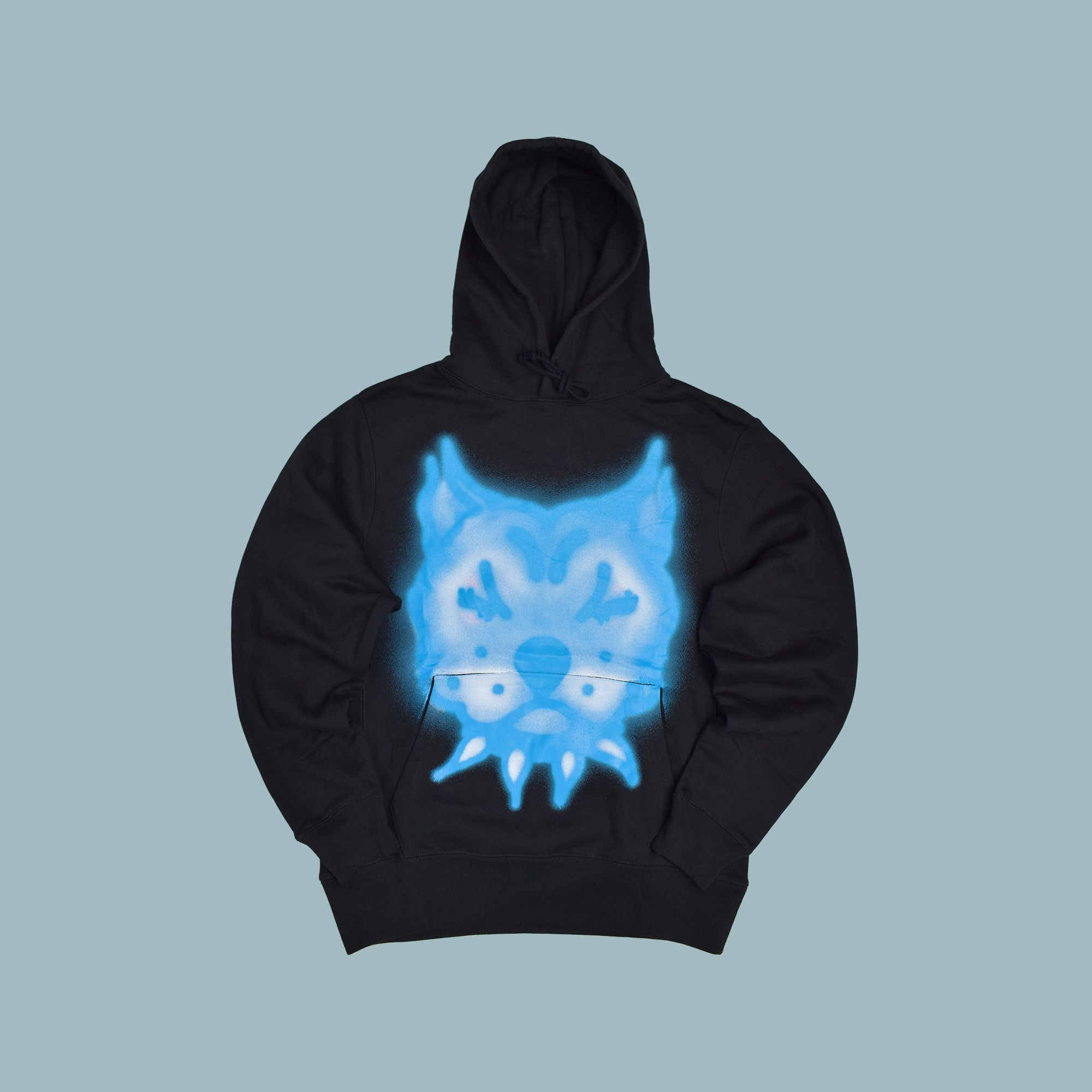 Chito *BNWOT* CHITO x CAMILA CABELLO — BLUE SPRAY DOG HOODIE Size US XL / EU 56 / 4 - 1 Thumbnail