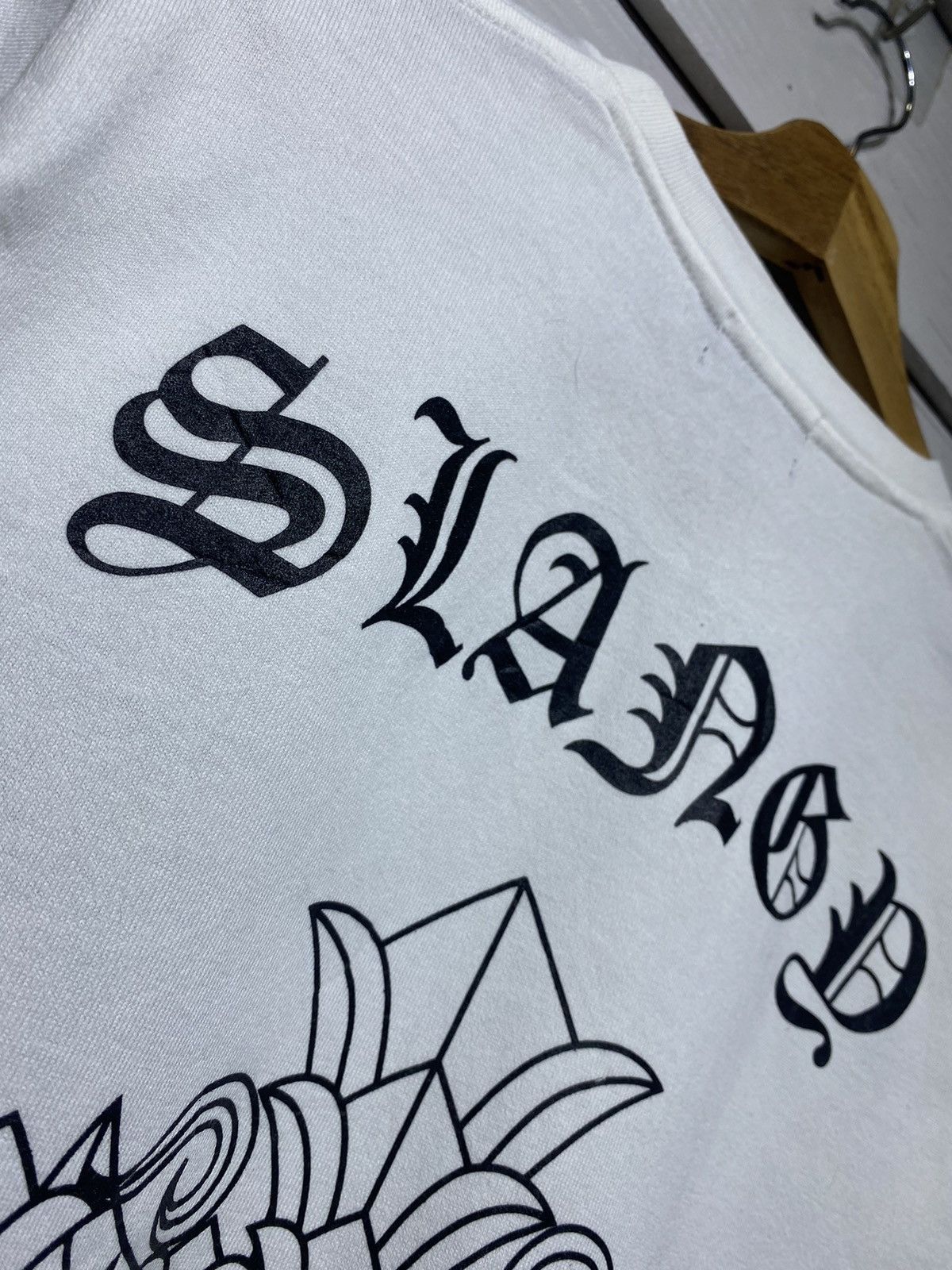 Japanese Brand Japan SLANGY Fucker Inspired Chrome Heart Malibu Cross Tee Size US M / EU 48-50 / 2 - 11 Thumbnail