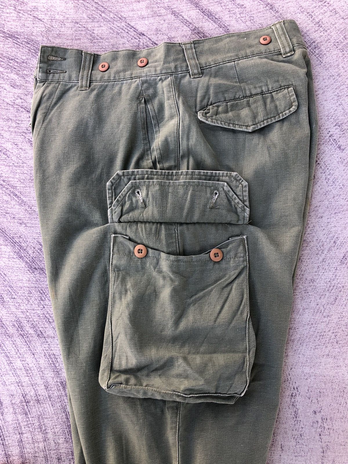 Seditionaries Cargo Trousers Military With 6 Pocket Workware Pants Size US 28 / EU 44 - 17 Thumbnail