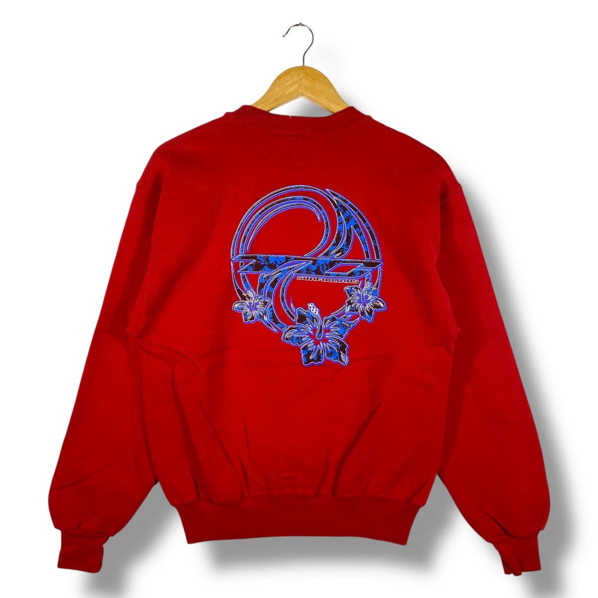 Vintage Vintage 90's T&C SURFBOARDS Graphic Surf Crewneck Sweatshirt Size US M / EU 48-50 / 2 - 1 Thumbnail