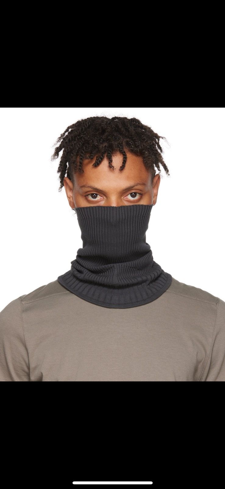 image of NWT - Boris Bidjan Saberi Neck Warmer in Grey, Men's