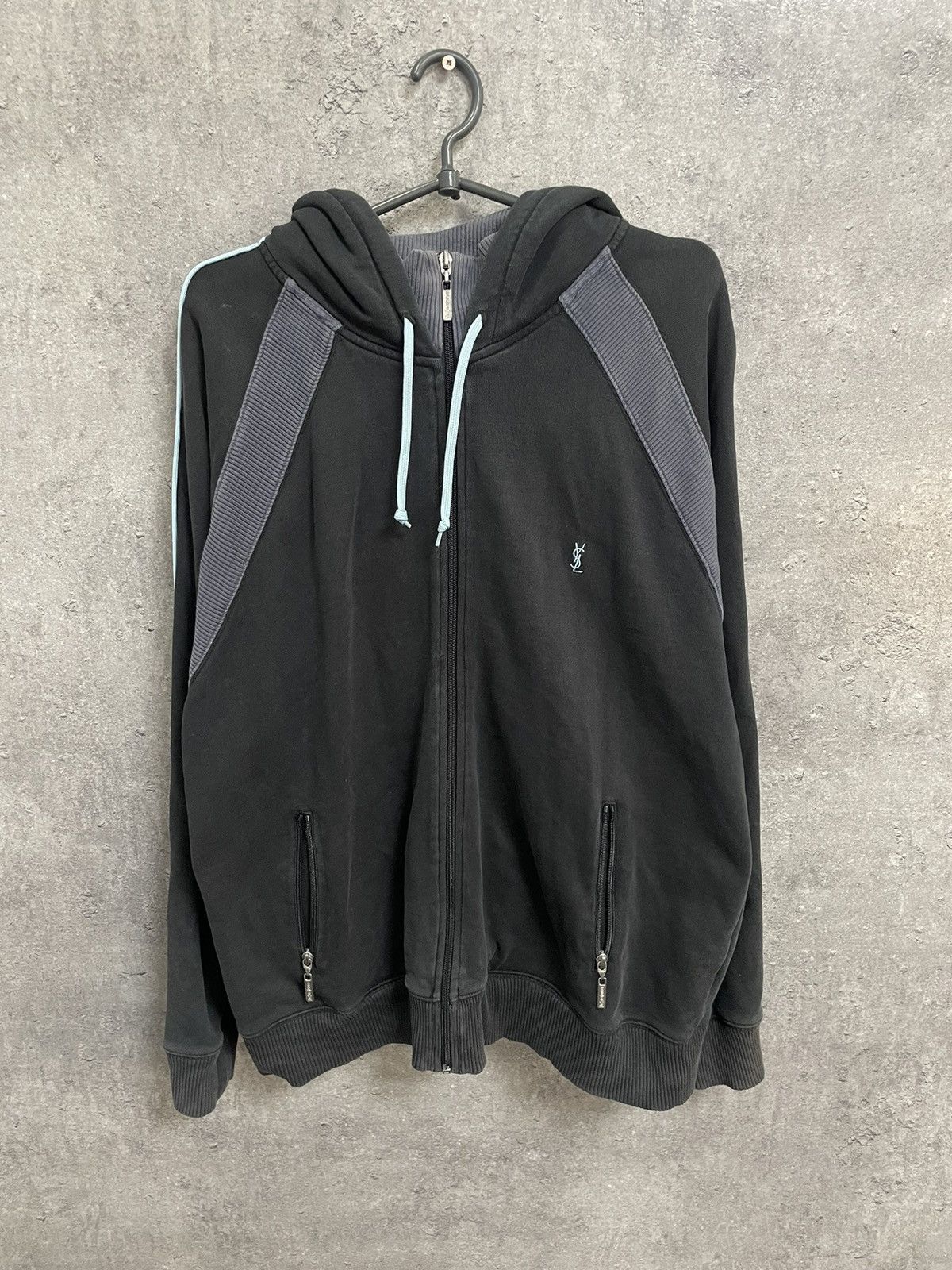 Vintage YSL Yves Saint Laurent Zip Up Hoodie