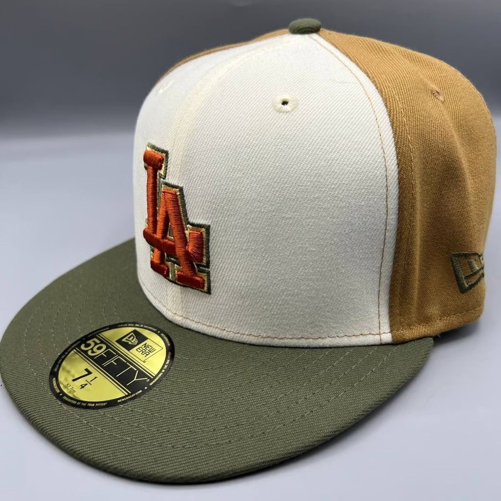 New Era Los Angeles LA Dodgers Hat Men 7 1/4 59Fifty New Era Fitted Size ONE SIZE - 3 Thumbnail