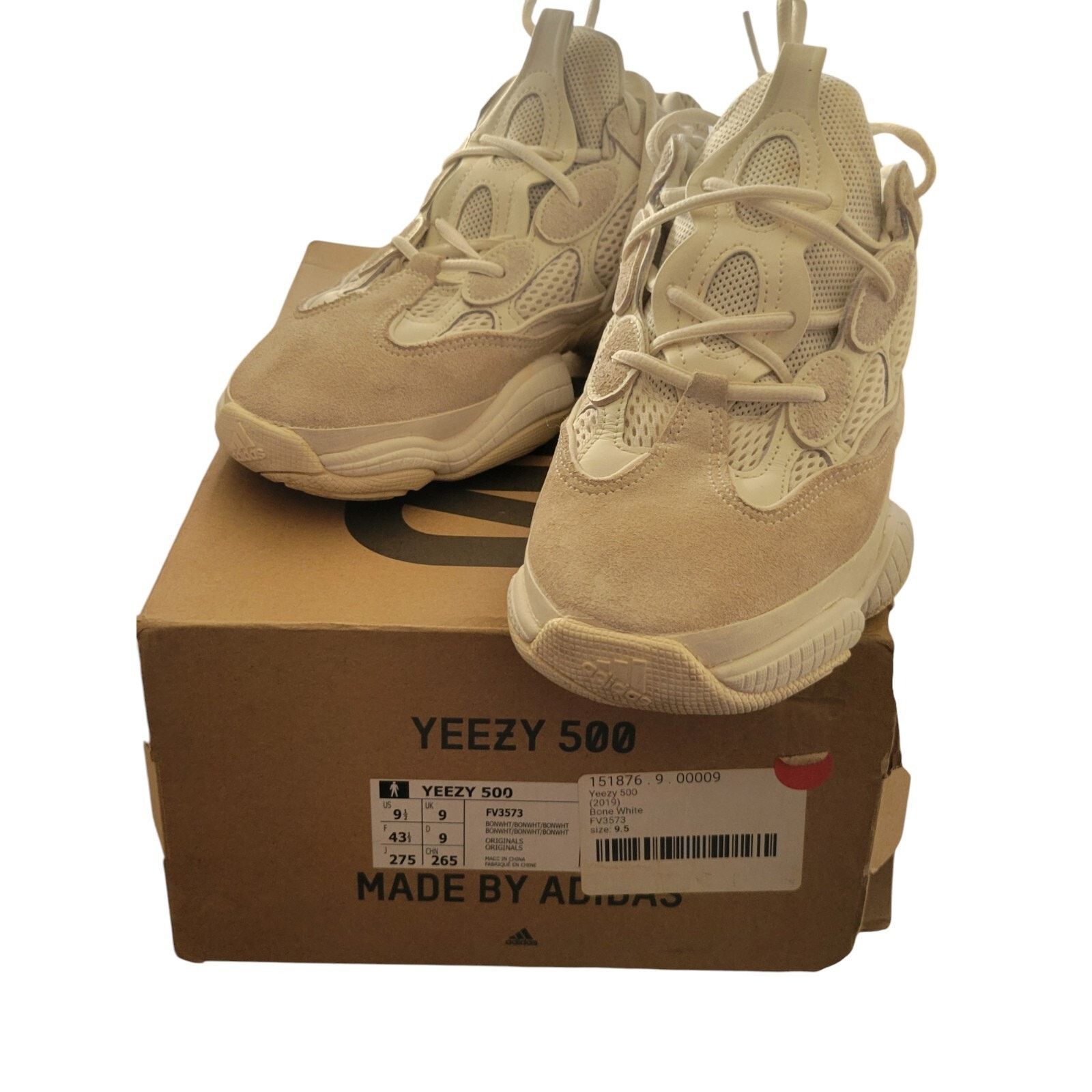 Adidas Adidas Yeezy 500 Bone White Men Sneakers Size 9 Size US 9.5 / EU 42-43 - 8 Thumbnail