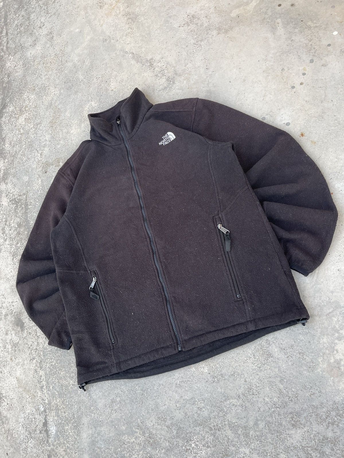 The North Face × Vintage Vintage North Face Black Fleece Full Zip Turtleneck Size US XL / EU 56 / 4 - 5 Thumbnail