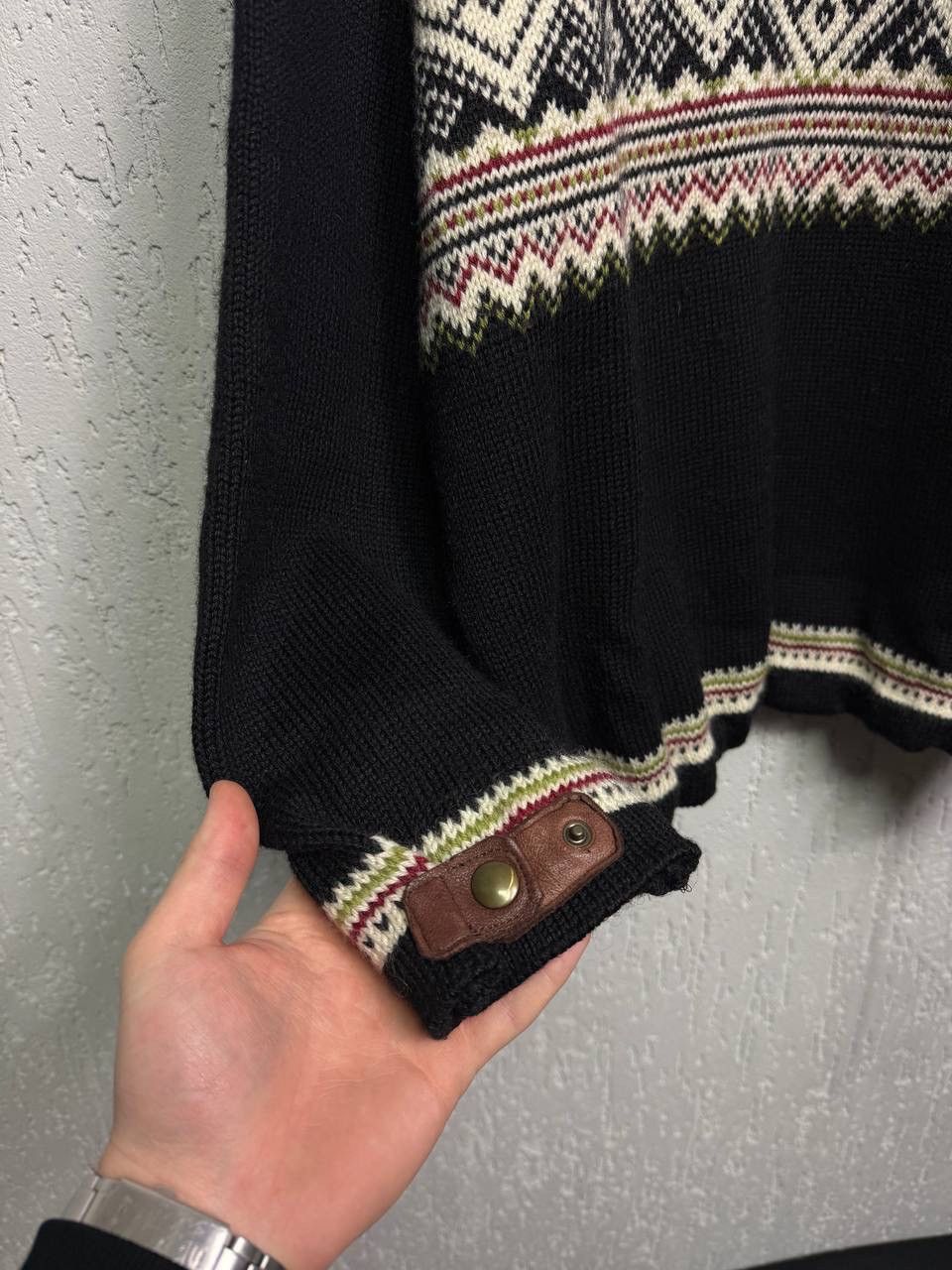 Dale Of Norway DALE OF NORWAY Sweater Geometric Wool 1/4 Zip Knit Ski Size US XL / EU 56 / 4 - 3 Thumbnail