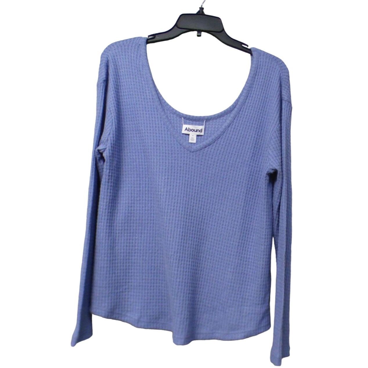 Other Abound Women’s V-neck Thermal Long Sleeve Tee, Blue, M Size M / US 6-8 / IT 42-44 - 4 Thumbnail