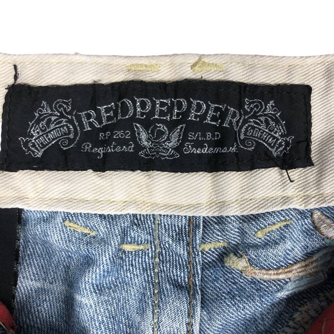 Japanese Brand Vintage Japanese Brand Gold Label Red Pepper Denim Jean Size 25" / US 0 / IT 36 - 9 Thumbnail