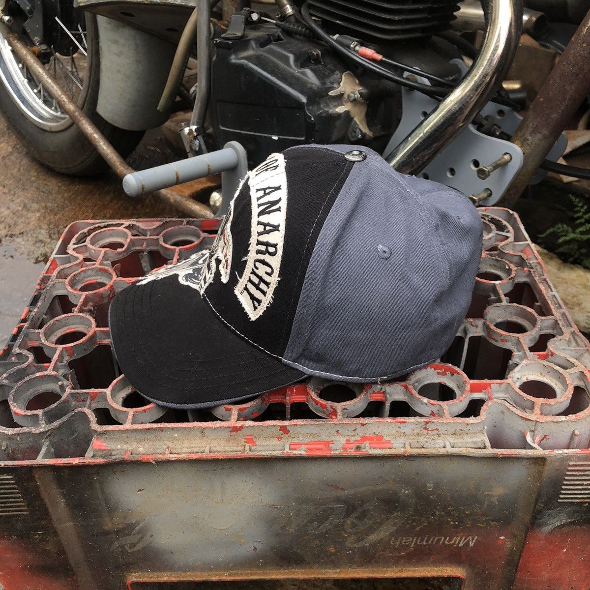 Vintage 🔥RARE🔥 Vintage Son Of Anarchy Big Logo Embroidery Hat Size ONE SIZE - 6 Thumbnail