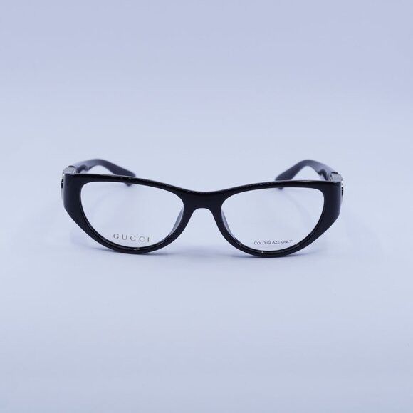 Gucci Gucci GG1825O 001 Eyeglasses Shiny Black 54mm Cat Eye Frame Size ONE SIZE - 2 Thumbnail