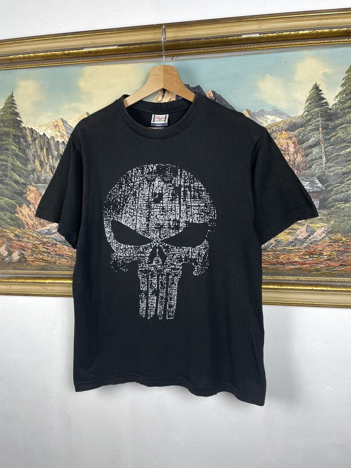 Marvel Comics Marcel Comics Punisher Vintage Y2k Black Tee T-shirt Skull Size US S / EU 44-46 / 1 - 2 Thumbnail