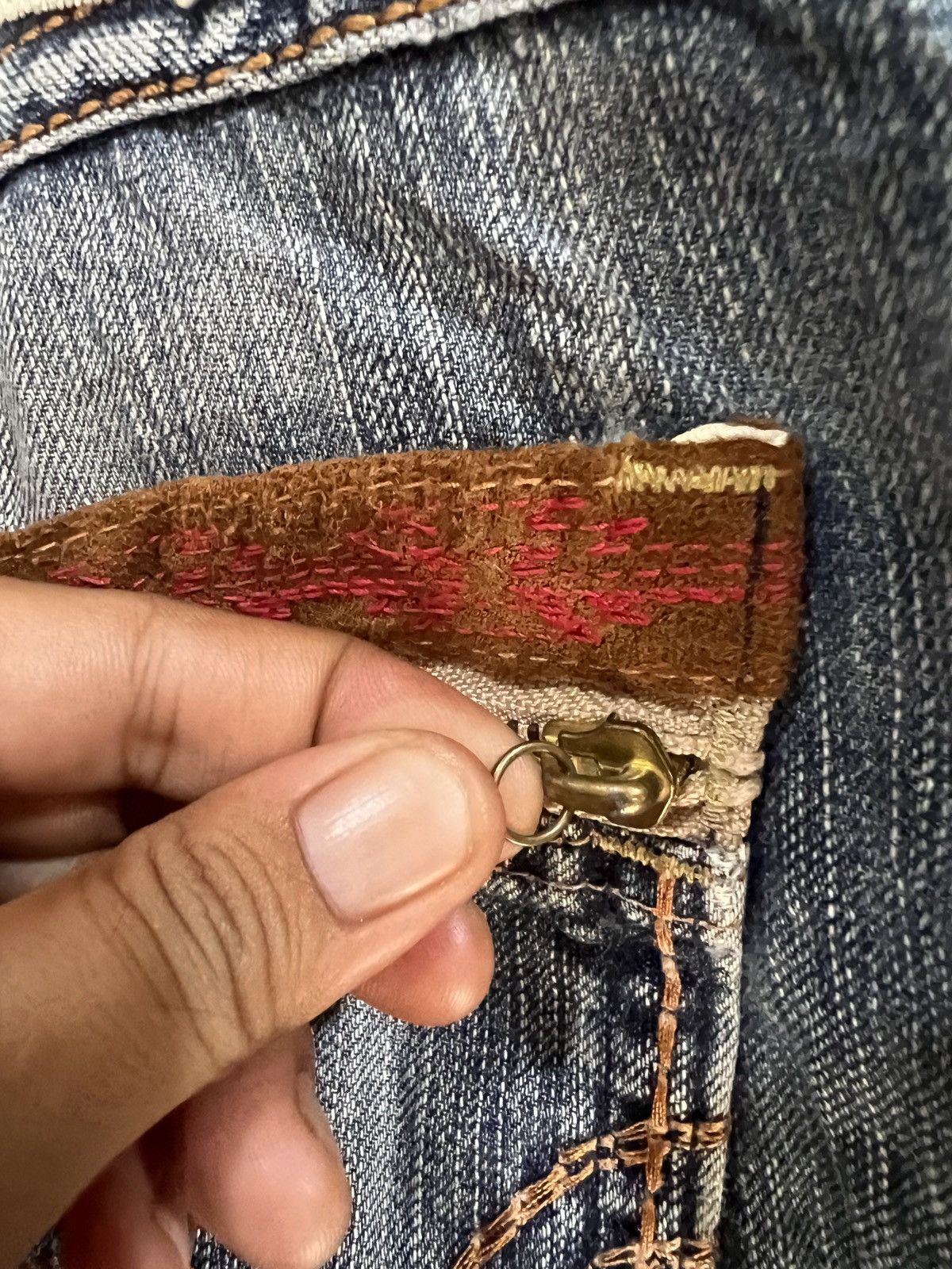 Edwin 🔥Edwin Exclusive Vintage XV Distressed Denim Size US 33 - 12 Thumbnail
