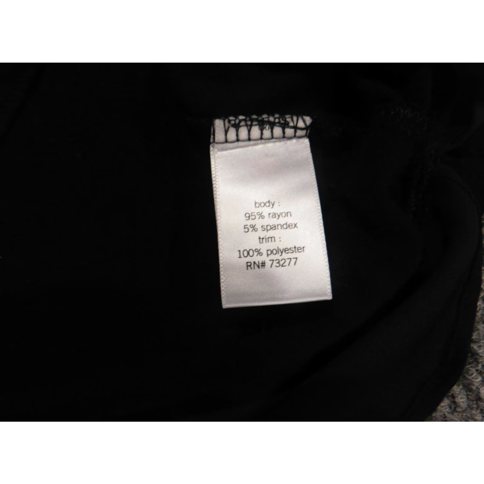 Apt. 9 Apt 9 Womens Blouse PM Petites Black Crew Neck Short Sleeve Pullover Casual Rayon Floral Cap Sleeve Button Stretch Womens Size M / US 6-8 / IT 42-44 - 7 Thumbnail