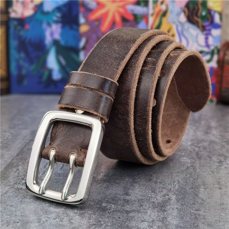 Japanese Brand × Leather Belt Buckle Thick Leather Size ONE SIZE - 3 Thumbnail
