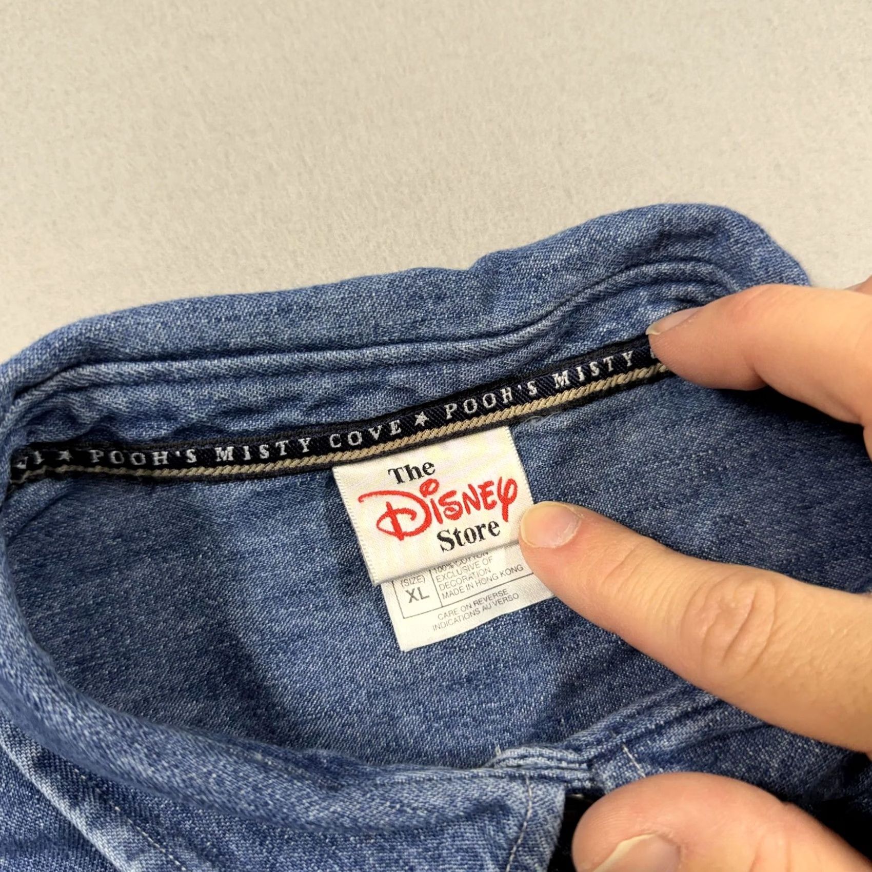 Disney VINTAGE Disney Store Winnie Pooh Piglet Shirt Womens XL Blue Denim Long Sleeve Size XL / US 12-14 / IT 48-50 - 7 Thumbnail