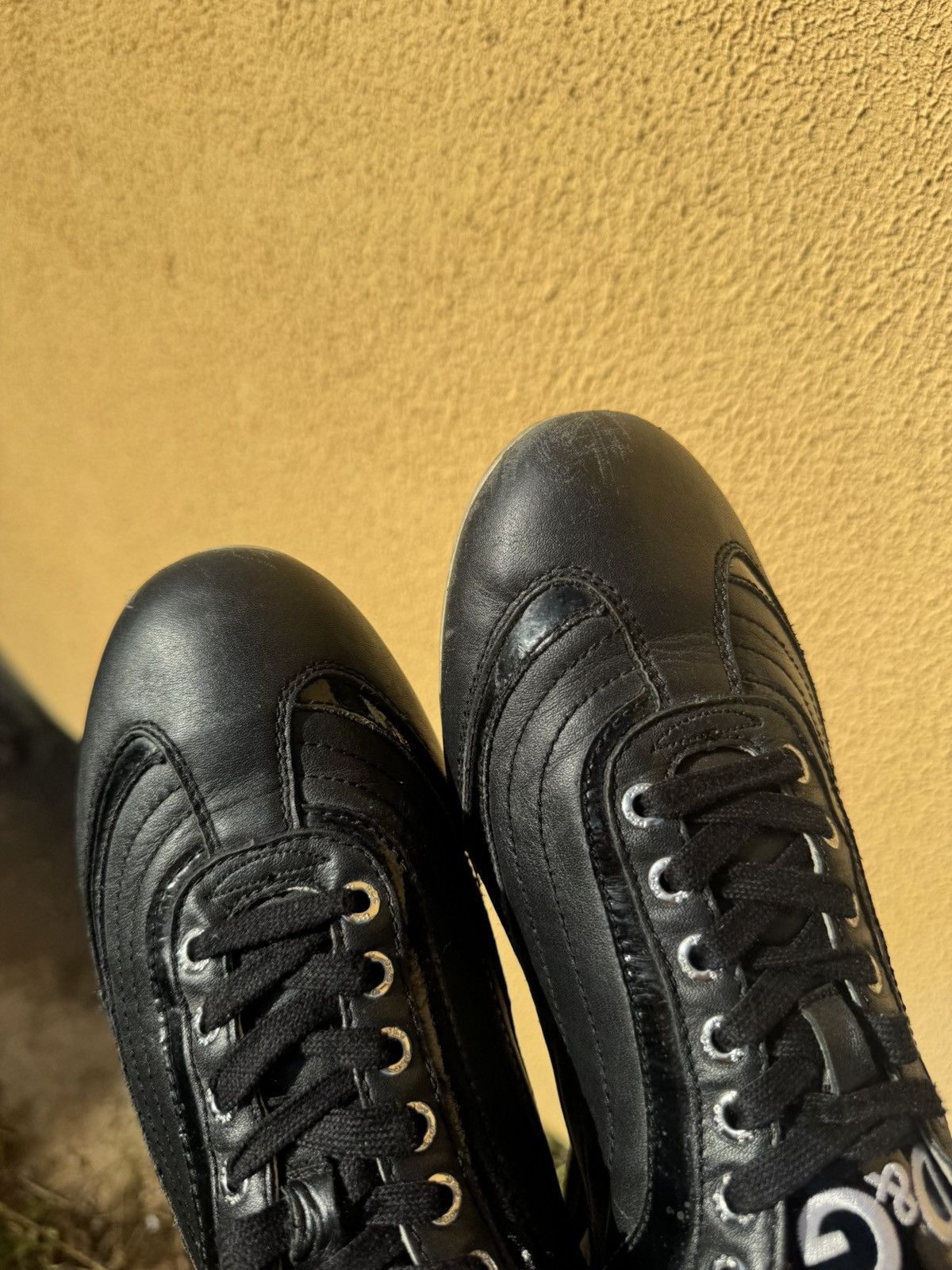 Dolce & Gabbana Vintage Dolce Gabbana Leather Y2k Sneakers Size US 7 / EU 40 - 8 Thumbnail