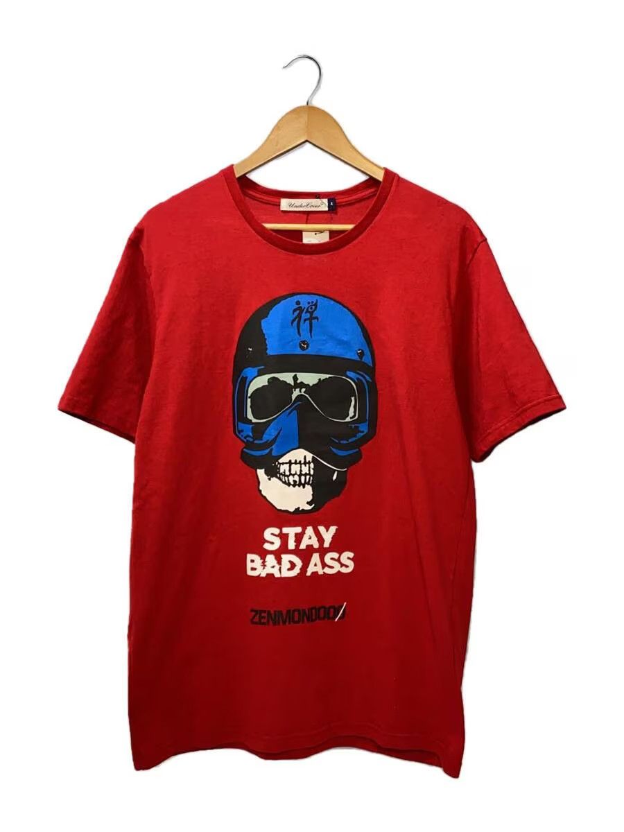 Image of Undercover Ss19 Zenmondoo Skull Tee in Red, Men's (Size XL)