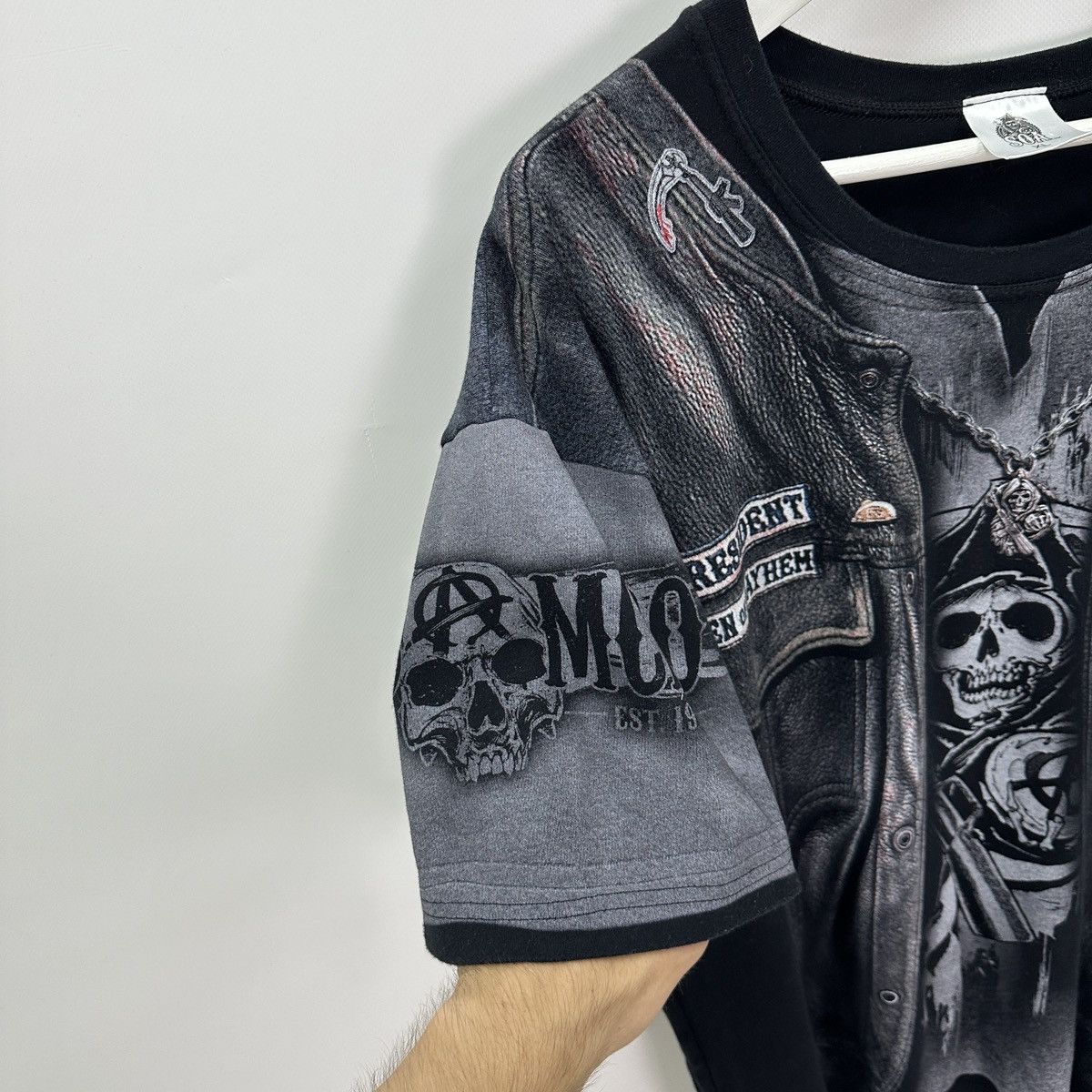 Other Rare Sons Of Anarchy AOP tee Tv Series Mayhem y2k og hype Size US XL / EU 56 / 4 - 7 Thumbnail