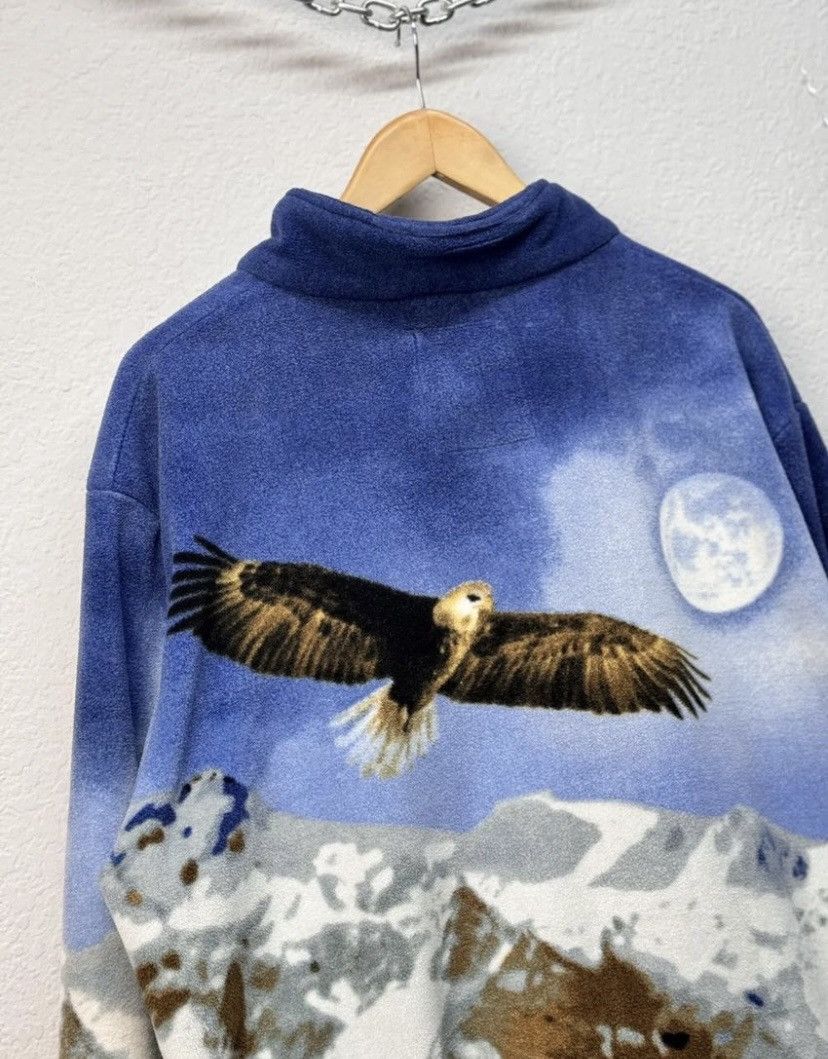 Other Animals Fleece Jacket Vintage Wolf Zip Size US XL / EU 56 / 4 - 8 Thumbnail