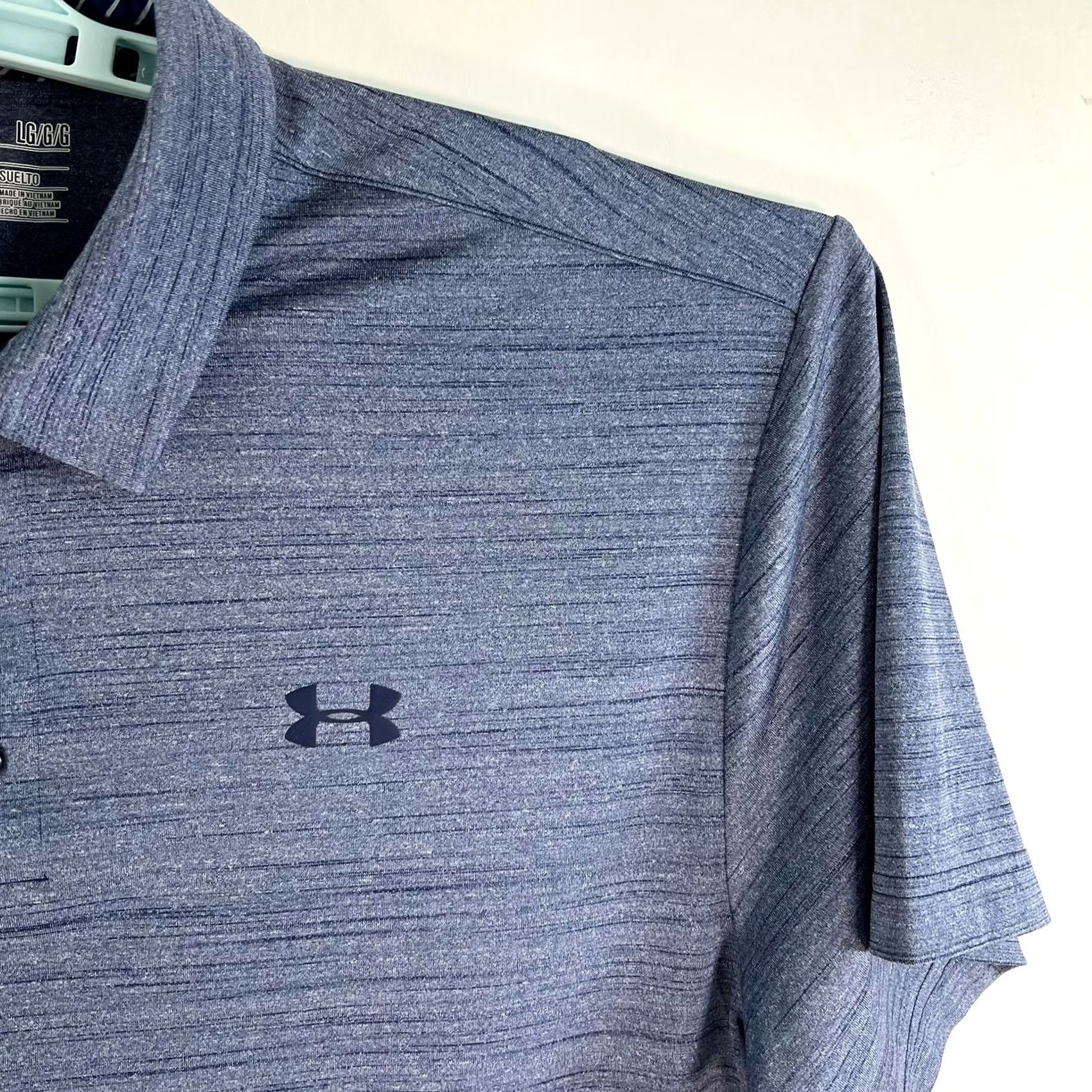 Under Armour Under Armour HeatGear Polo Shirt Mens Golf Short Sleeve Heather Blue L Size T-Shirt Shirt Polo Size US L / EU 52-54 / 3 - 2 Thumbnail