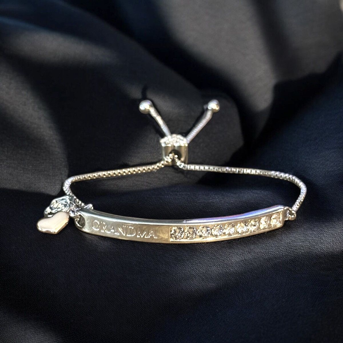 Other IBB silver tone Grandma crystal bar adjustable bracelet Size ONE SIZE - 1 Thumbnail