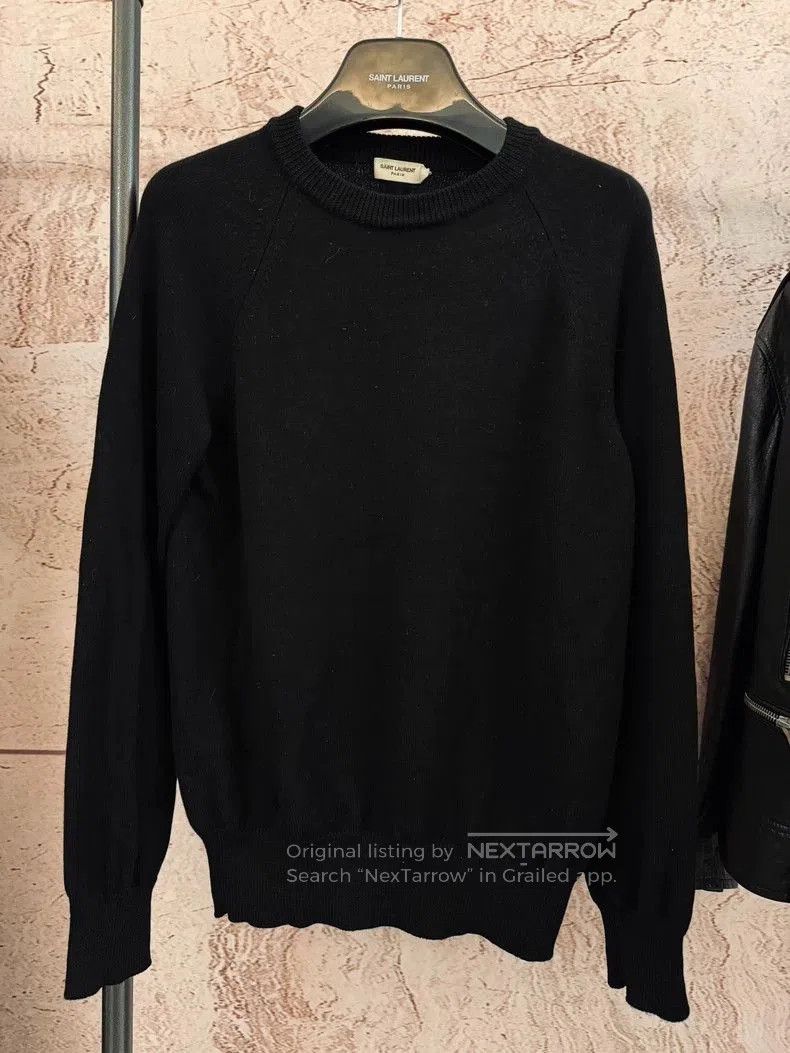 Saint Laurent Paris Saint Laurent 100% Wool Black Sweater. Size US S / EU 44-46 / 1 - 1 Thumbnail