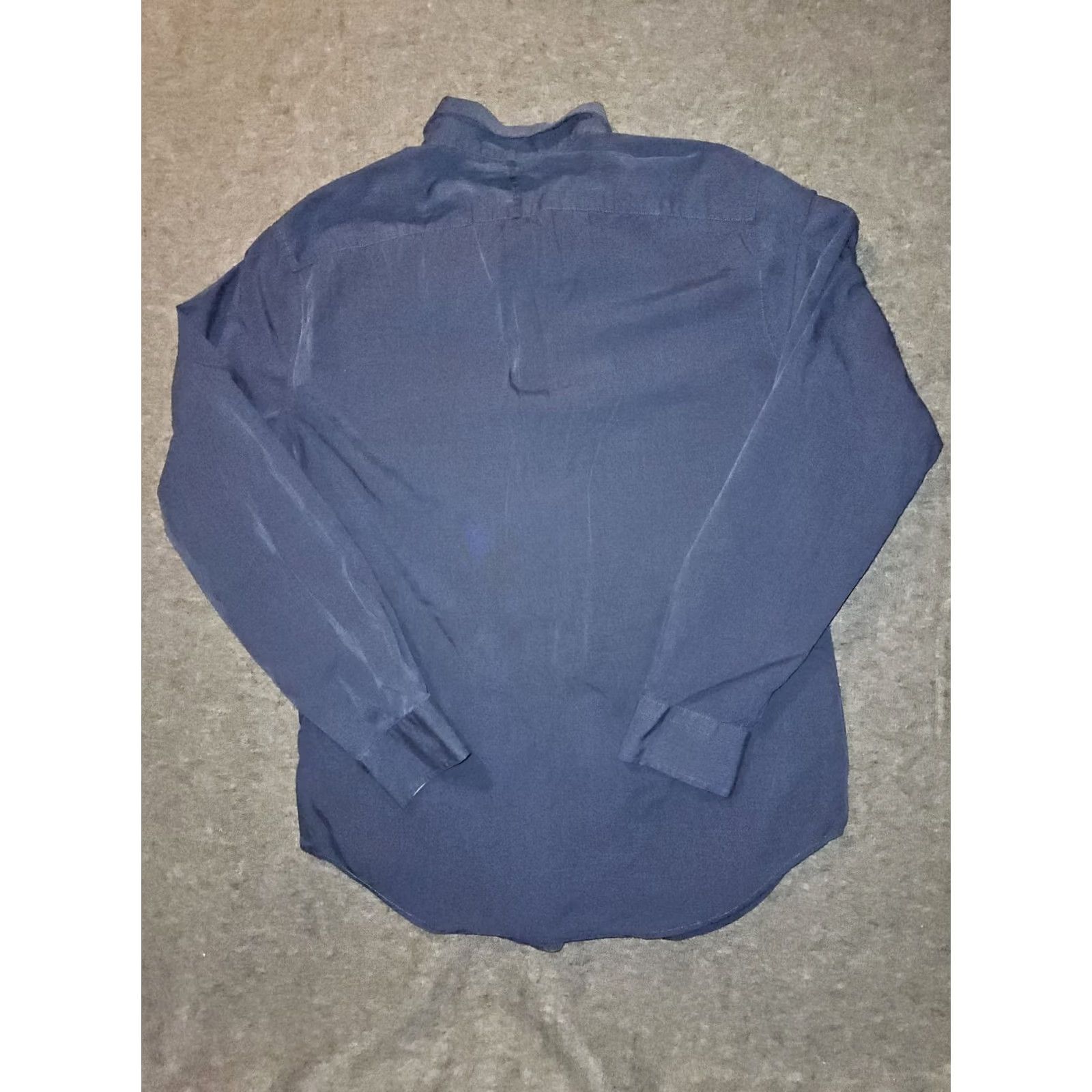 Banana Republic Banana Republic Grant Slim Fit Button Down Men's Large Blue Luxe Stretch Poplin Shirt Size US L / EU 52-54 / 3 - 6 Thumbnail