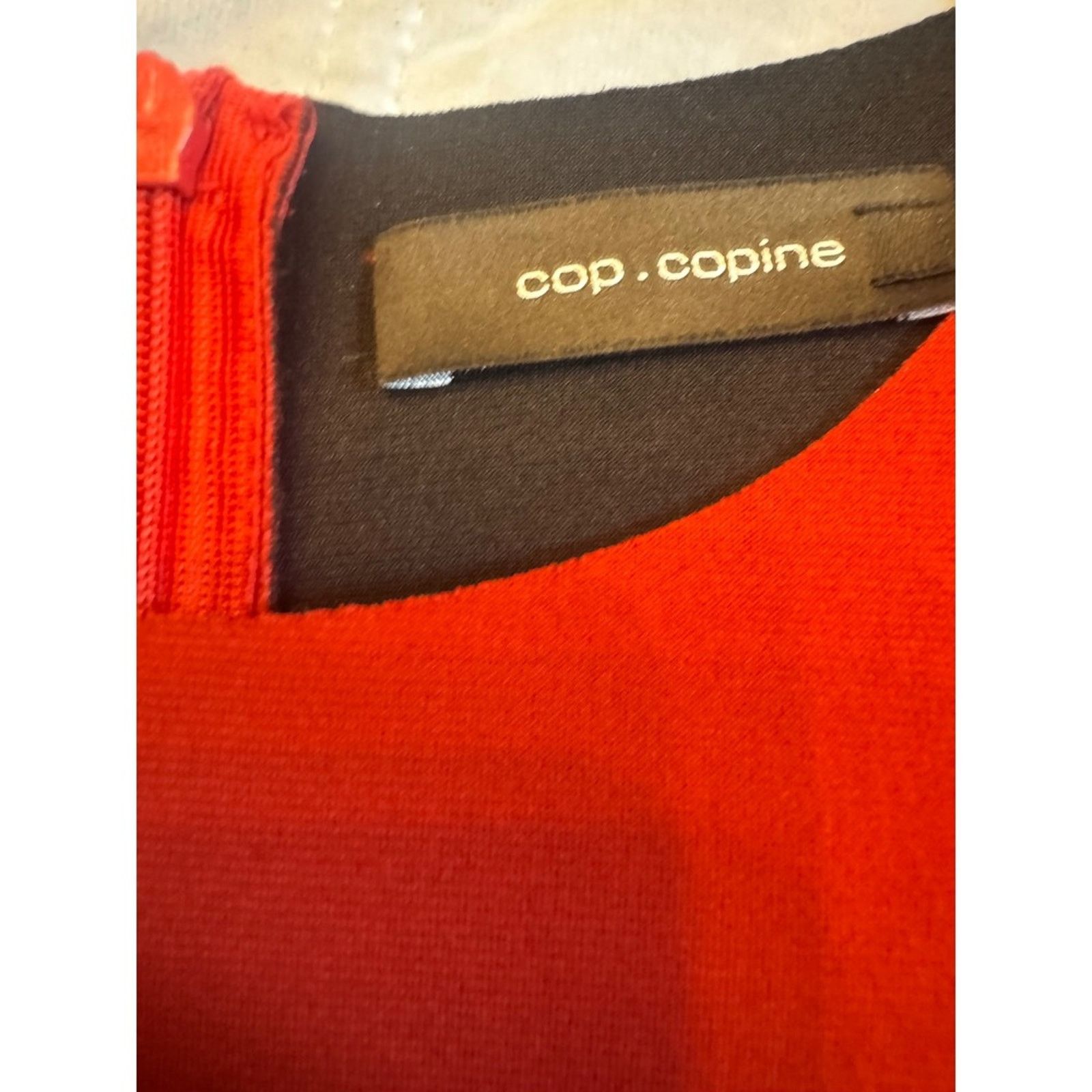 Copes Cop.Copine Red Dress A-Line Midi Pocket Detail Modernist M Size M / US 6-8 / IT 42-44 - 4 Thumbnail