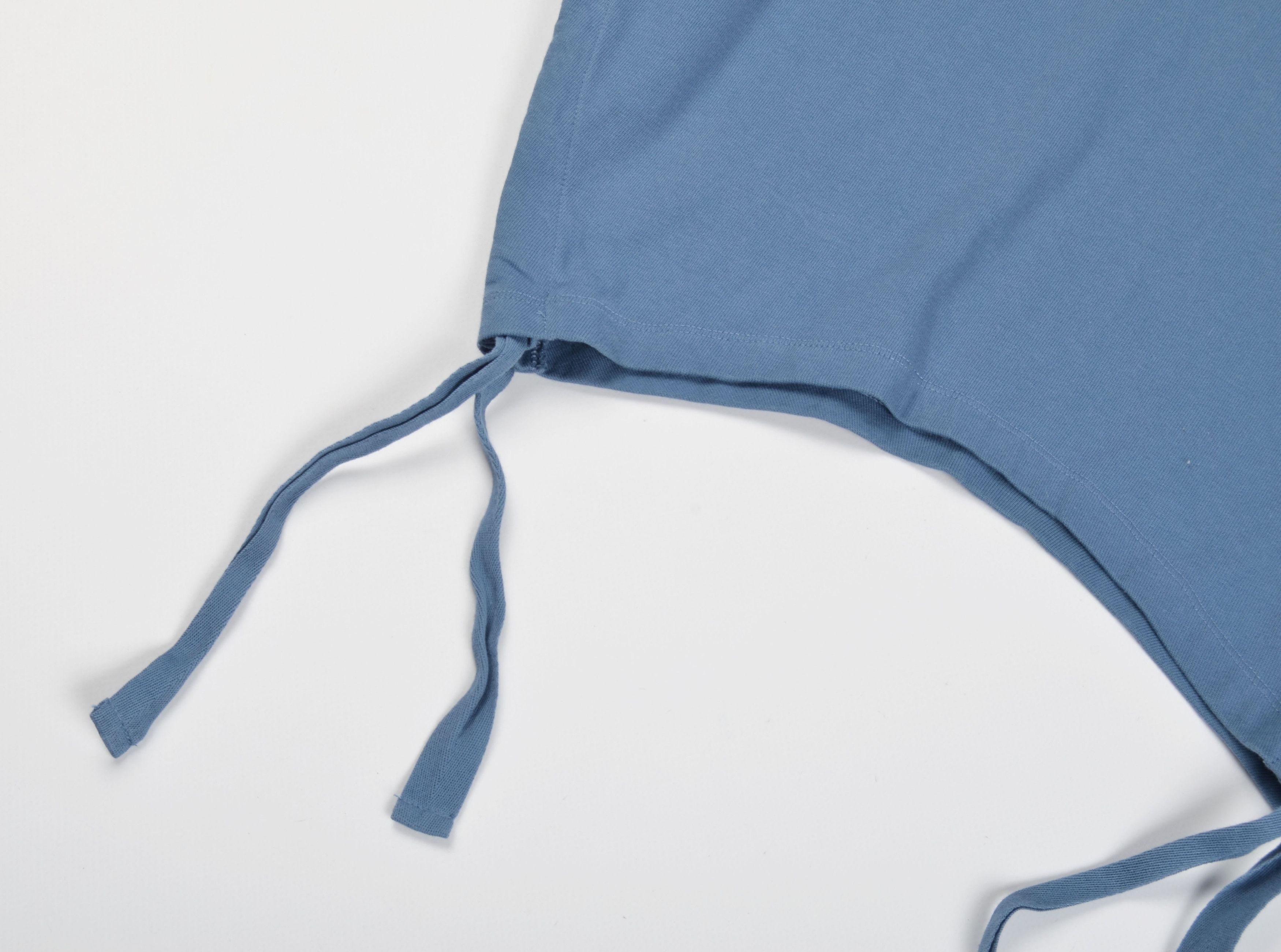 Allsaints AllSaints Cropped Blue Short Sleeve Mira Tee Top Size S / US 4 / IT 40 - 6 Thumbnail
