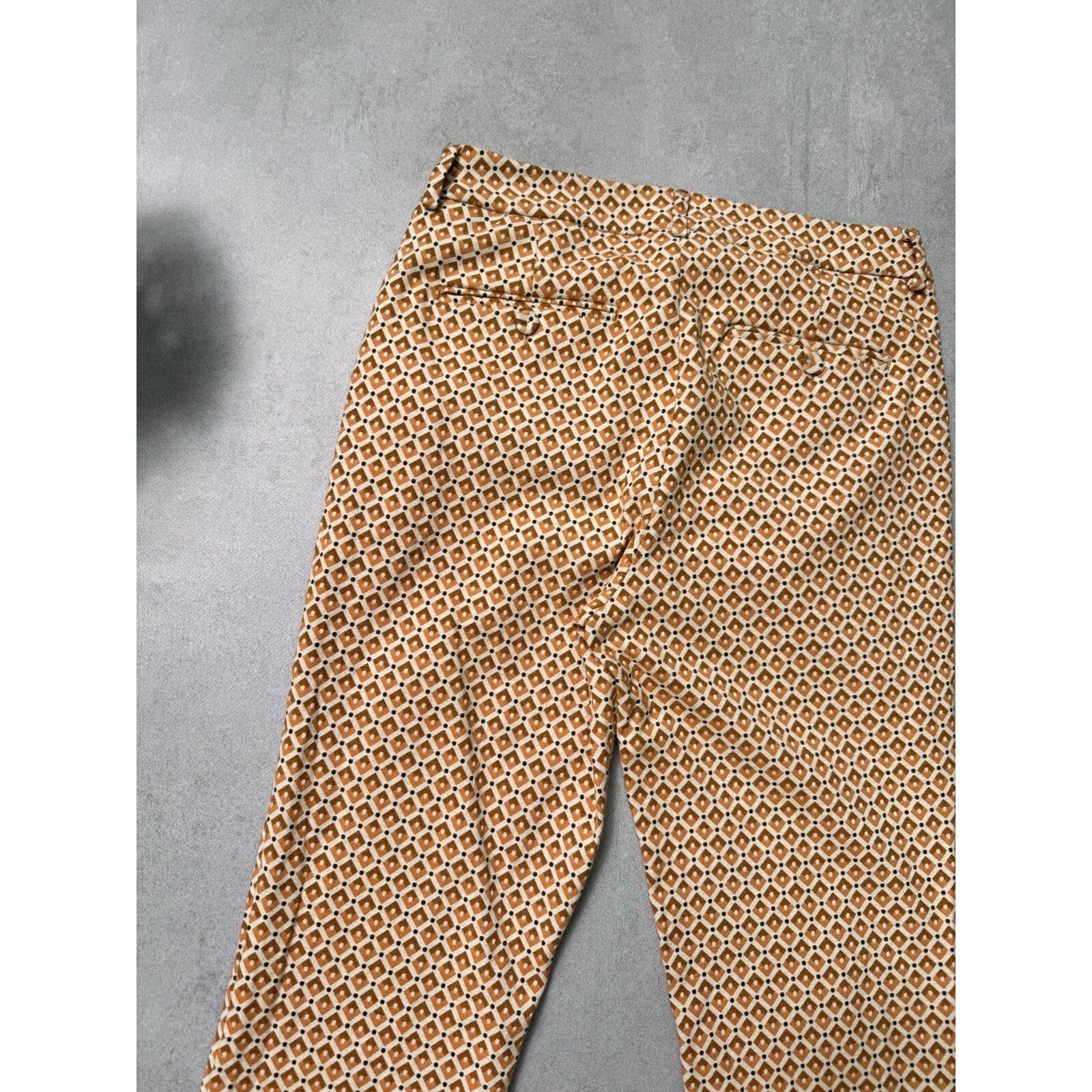 Weekend Max Mara WEEKEND MAX MARA Orange Patterned Papaya Trousers Size 26" / US 2 / IT 38 - 14 Thumbnail