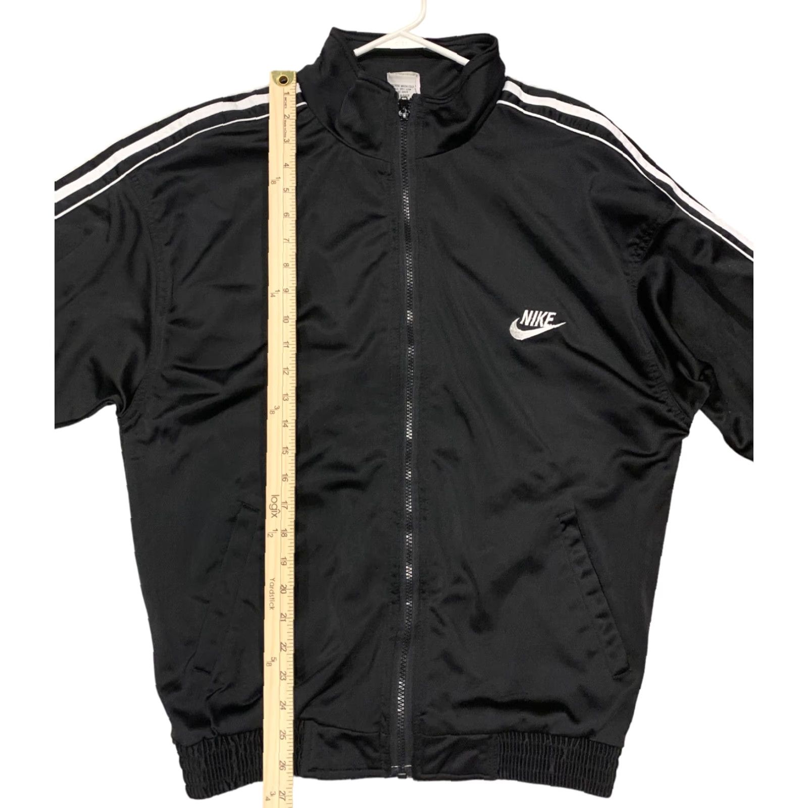 Nike Nike Mens Track Jacket Black White - Size M - Full Zip - Pockets - Athletic Basketball Gym Running - Regular Fit Size US M / EU 48-50 / 2 - 6 Thumbnail