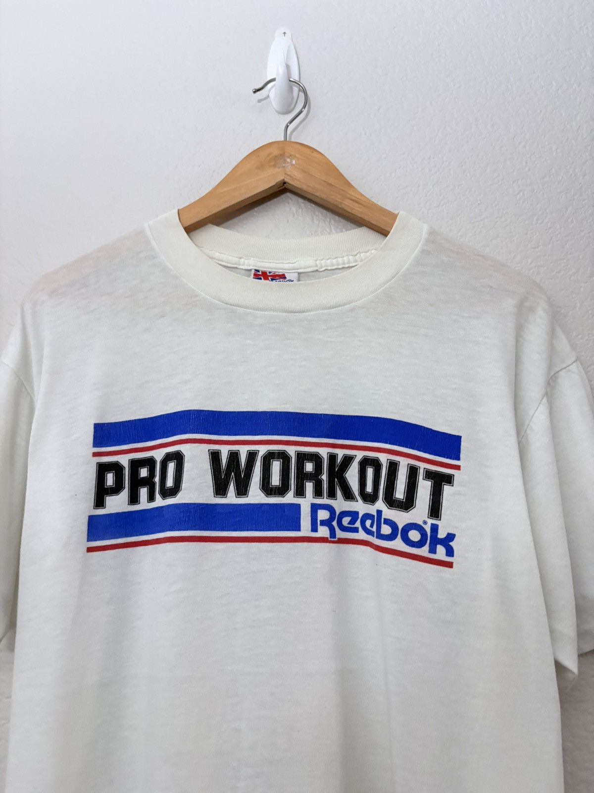 Vintage 80’s Reebok Pro Workout Vintage 50/50 Tee Size US XL / EU 56 / 4 - 2 Thumbnail