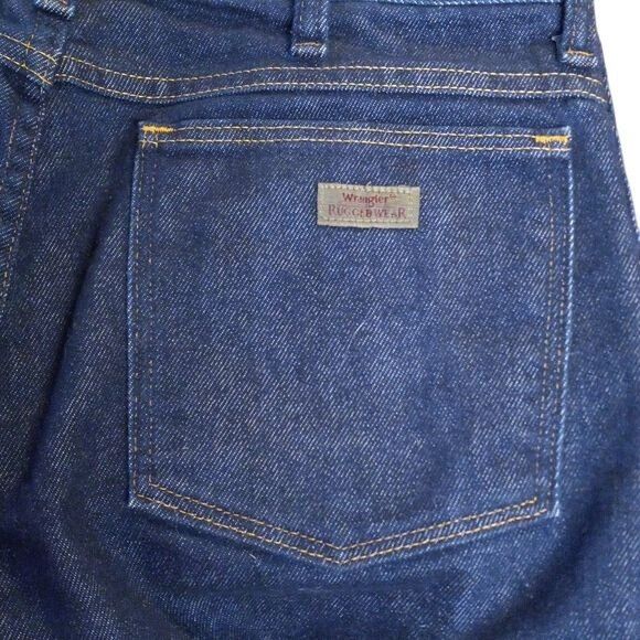 Wrangler Wrangler 32 x 27 Jeans Rugged Wear Mens Dark Blue Denim Alte Size US 32 / EU 48 - 9 Thumbnail