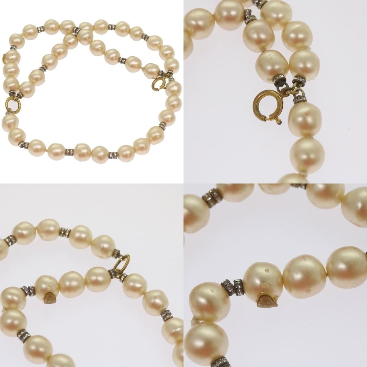 Chanel Chanel Pearl Bracelet Metal White CC Size ONE SIZE - 3 Thumbnail