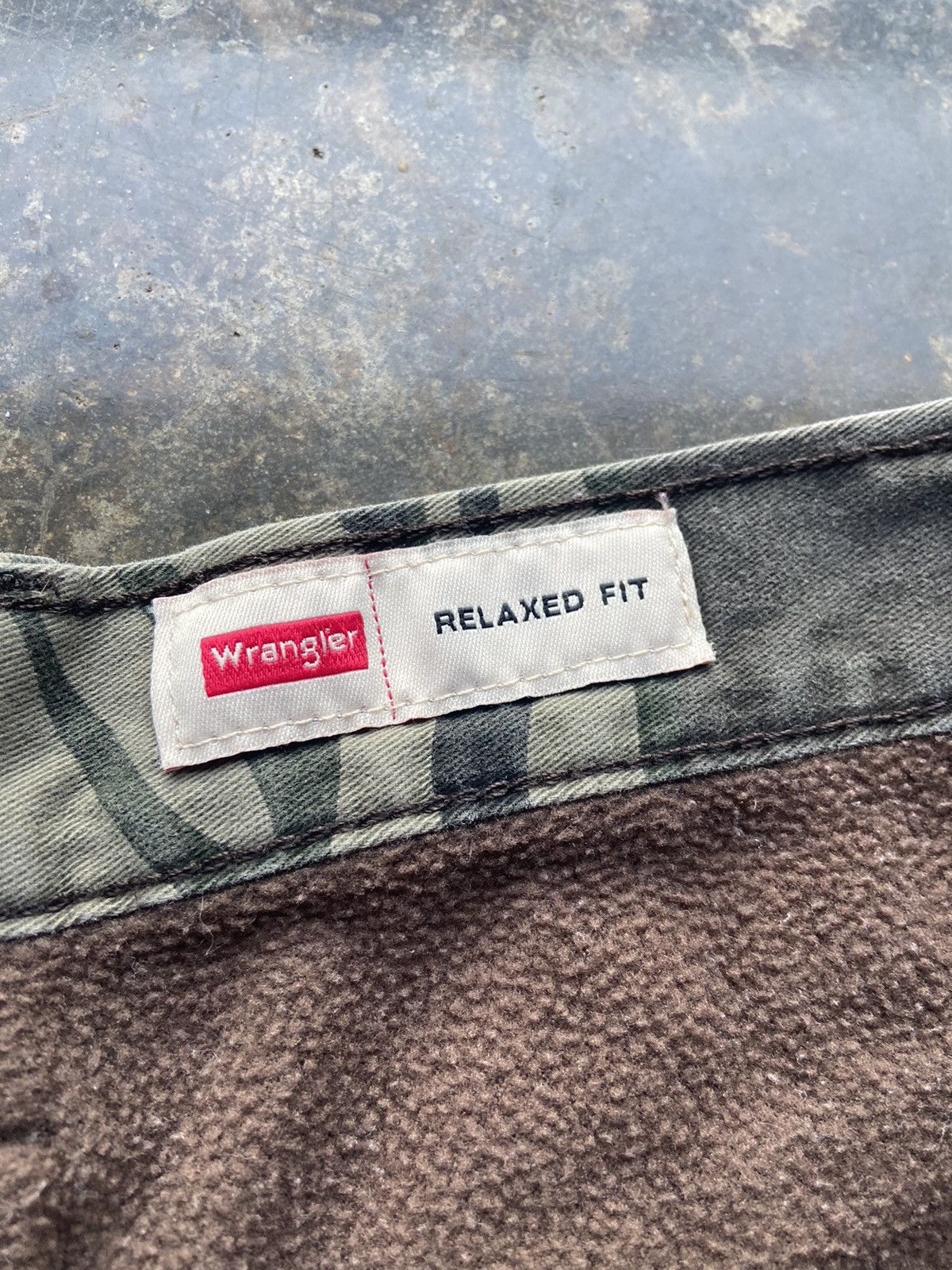 Vintage Crazy Vintage Baggy Y2K Wrangler Camo Work Pants 38x30 Size US 38 / EU 54 - 4 Thumbnail
