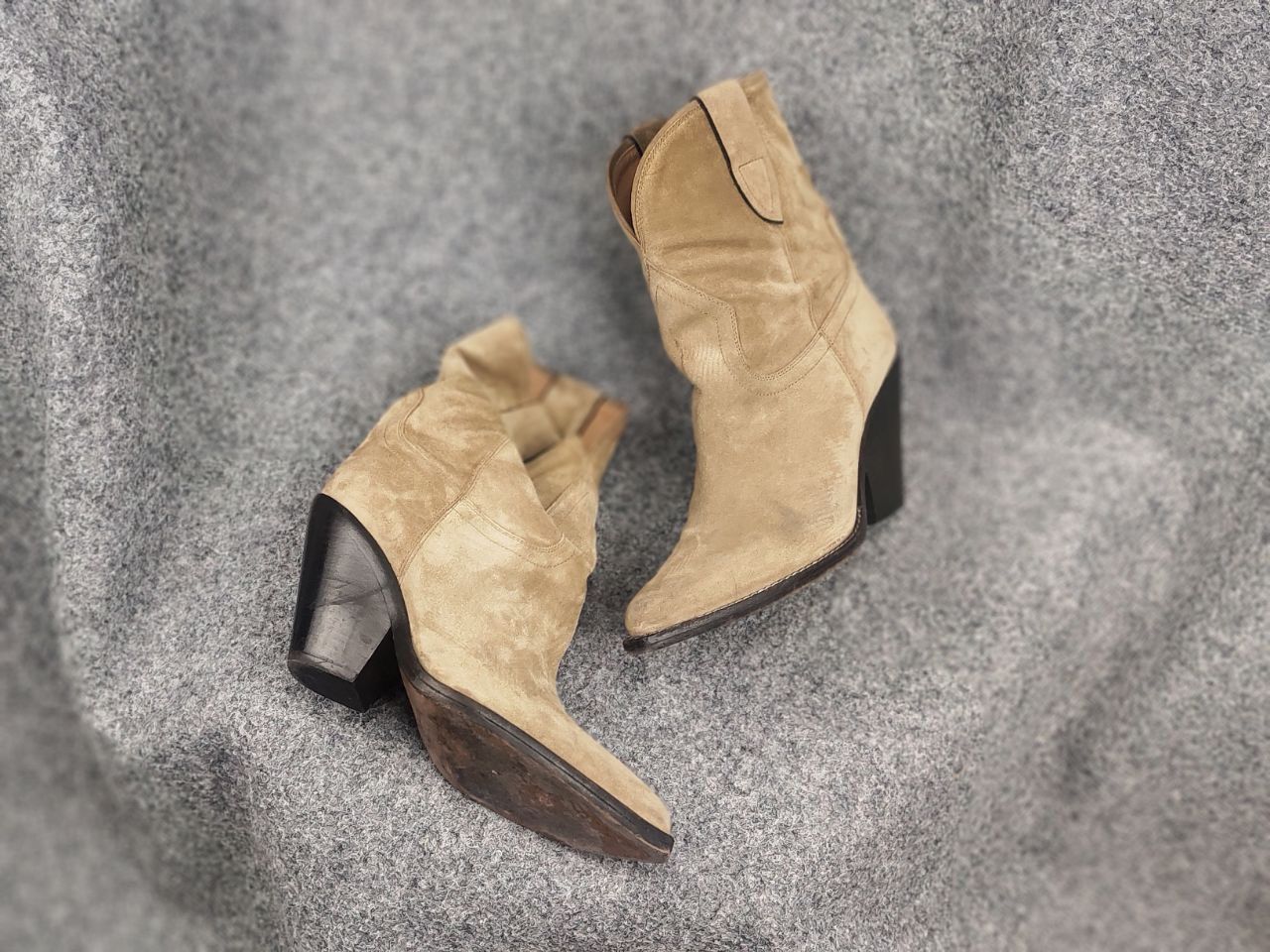 Isabel Marant Isabel Marant Leyane suede cowboy Ankl Boots Vintage Western Size US 10 / IT 40 - 3 Thumbnail
