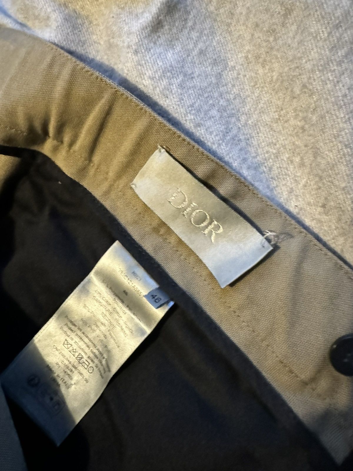 Dior Dior Homme Men’s Cargo Trouser’s Khaki With Pockets & Belt Size US 30 / EU 46 - 4 Thumbnail