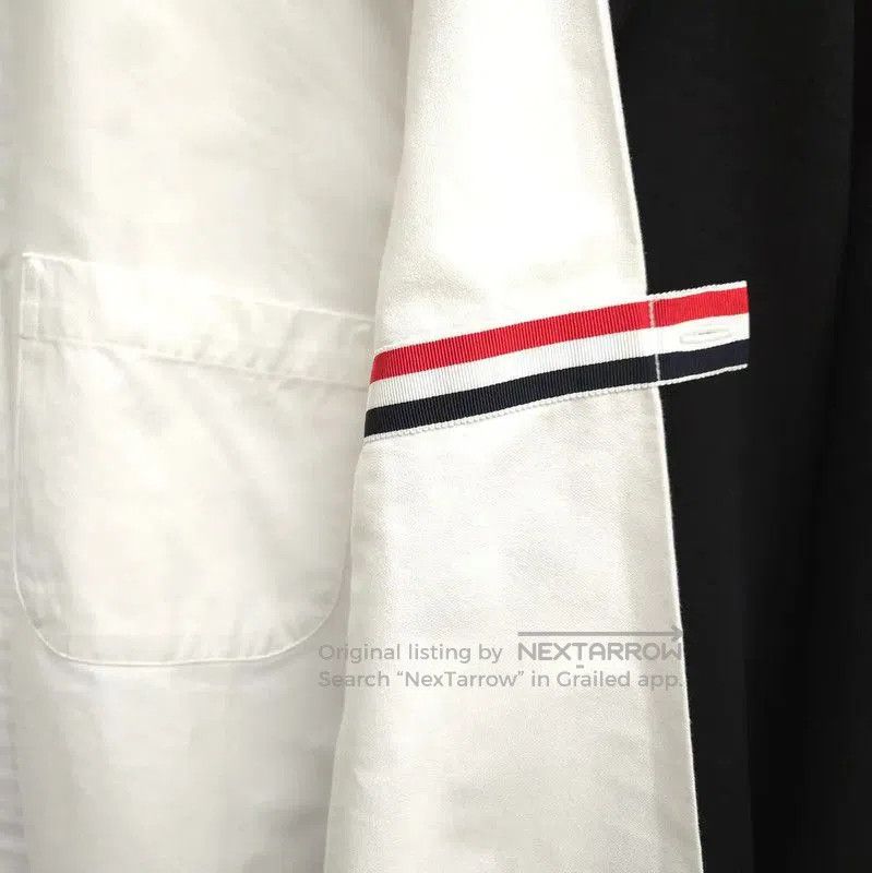 Thom Browne Thom Browne White Cotton Long Sleeve Shirt . Size S / US 4 / IT 40 - 3 Thumbnail